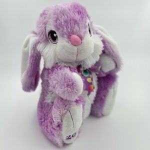 Dandee plush fuzzy light purple white bunny 2022